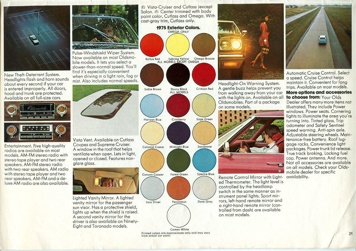 1975 Oldsmobile Full-Line Brochure Page 9